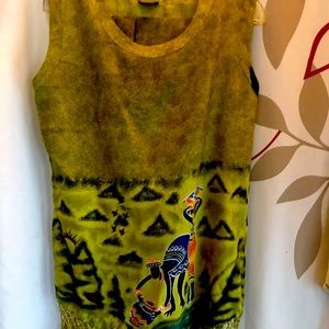 Women African design 2pc top and scarf